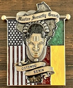 USMC MSG-D Marine Security Guard Detachment Cotonou, Benin Challenge Coin - Picture 1 of 4
