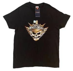 WWE RHODES TO WRESTLEMANIA Unisex T-shirt Sz. M. Black. OFFICIAL! NWT. Fanatics - Picture 1 of 8