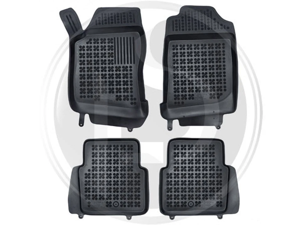 Saab 9-5 1998 to 2010 Left Hand Drive – Rubber Floor Mat Set BLACK (NOT UK) - Image 1 of 1
