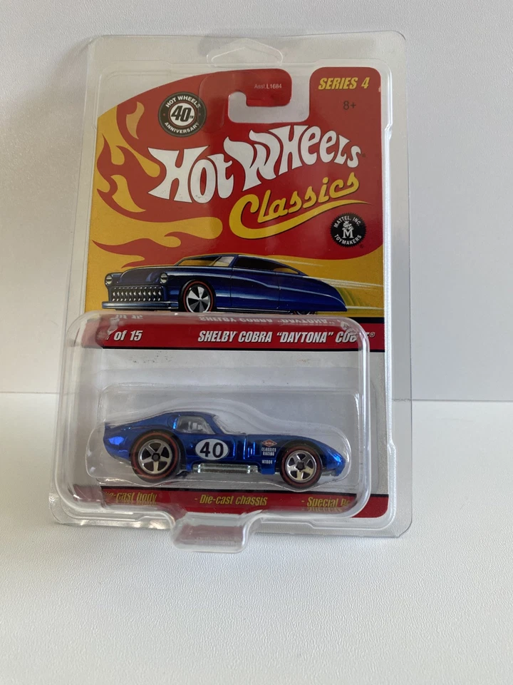 Raro Hot Wheels Classics Shelby Cobra Daytona Cupé S4 RL5SP 1:64 Diecast Nuevo en Paquete Foto 1 de 1
