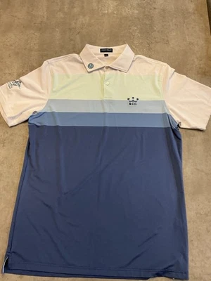 Scotty Cameron Studio Design Peter Millar Crown 手工制作 Polo 尺寸 L 条纹 — 第 1/4 张图片