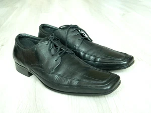 Clarks Mens Laced Leather Shoes Black Size 7.5 / 41 - Picture 1 of 9