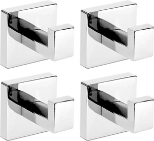 4 Pack Towel Hooks Hand Towel Holder for Bathroom Wall Livingroom Bedroom Kitche - Picture 1 of 12
