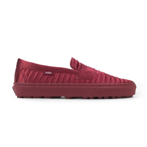MOCASSINI NUOVI CON ETICHETTE VANS X CERIMONIA DI APERTURA IMBOTTITI SLIP ON BICI ROSSO TAGLIA 6 5 $85