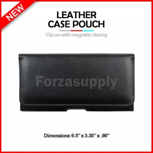 B2G1 Free Genuine Leather Pouch Case for Motorola Droid Maxx 2/Droid Turbo 2 - Picture 1 of 5