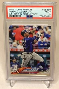 2018 Topps Update Ronald Acuna Jr RC Rookie PSA 9 #US250 - Picture 1 of 2