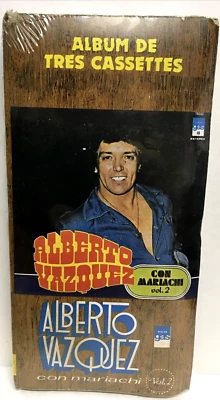 ALBERTO VAZQUEZ CON MARIACHI VOL.2  "3 CASSETTES ÁLBUM " SEALED MINT CONDITION - Image 1 of 2