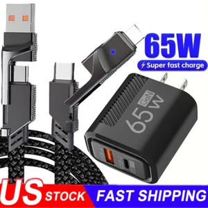 65W Fast Charging Block Type C Wall Charger For Samsung Galaxy Z Fold6 Flip6 5 4 - Picture 1 of 15