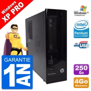 PC HP Pro 3300 SFF Intel G620 RAM 4Go Disque Dur 250Go Windows XP Pro - Photo 1/6
