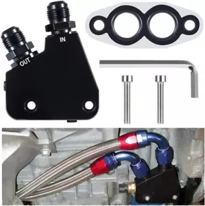Engine Oil Cooler Adapter Kit for GM LS1 LS2 LS3 LS6 LS7 LS9 2005-2019 Corvette - Picture 1 of 7