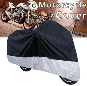 Waterproof Outdoor Motorcycle Motorbike Cruiser Scooter Motor Bike Cover Storage - Picture 1 of 18