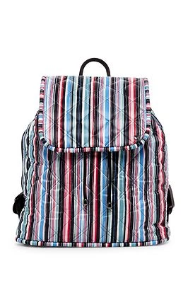 Mochila LeSportsac Signature Beverly, acolchada a rayas acuarela, talla única Foto 1 de 3