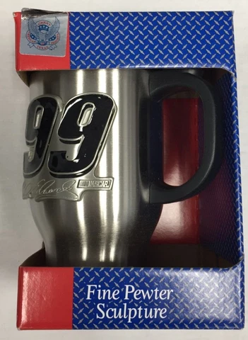 Carl Edwards #99 NASCAR Tumbler 16oz Stainless Steel Travel Thermal Mug Cover