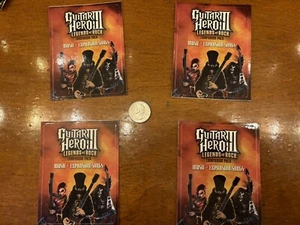 Guitar Hero III Legends of Rock Sticker;(Lot of 4)plus free flag sticker - Picture 1 of 4