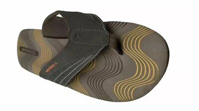 Merrell Bungee Cord Flip Flops Men's Brown Size 12 Shoe Performance Footwear - Image 1 of 4