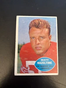 1960 TOPPS FOOTBALL #119 MATT HAZELTINE!! (N) $1 SHIPPING!! - Picture 1 of 2