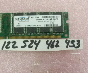 128MB SDRAM SD SDR PC PC100 168PIN 100MHZ LOW DENSITY SINGLE RANK 16X8 - Picture 1 of 1