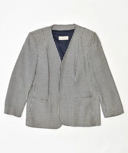 Giacca blazer donna ROCCOBAROCCO UK 18 XL blu navy lana vergine HK07 - Foto 1 di 4