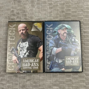 American Bad-Ass Survival Guide 1 & 3 DVD & Lock Picking Secrets Dale Comstock - Bild 1 von 4