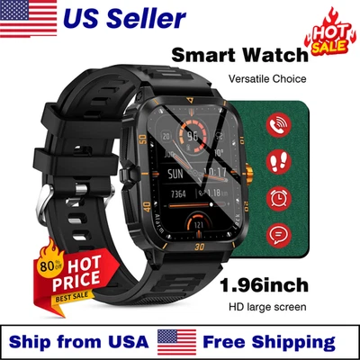 1.96" Smartwatch HD Full Touch Bluetooth Watch Fitness Tracker Gym Fitness Gift - Image 1 of 4