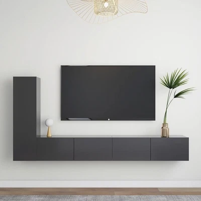 60CM/80CM/100CM Lowboard Kommode Anrichte TV Board Sideboard Hängeschrank Neu - Bild 1 von 4