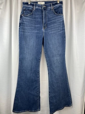 Abercrombie & Fitch 31 12L超高腰喇叭牛仔裤牛仔曲线Love女式 — 第 1/4 张图片