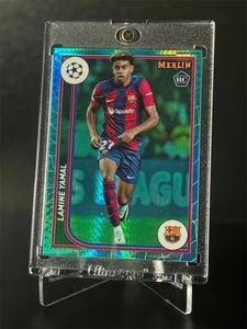 Lamine Yamal  2023-24 Topps Merlin Chrome Aqua Refractor RC Rookie FC Barcelona - Bild 1 von 2