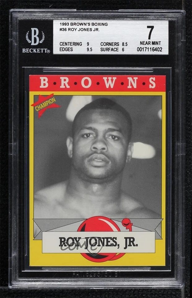 1993 Brown's Boxing Cards Roy Jones Jr #36 BGS 7 - Image 1 of 2