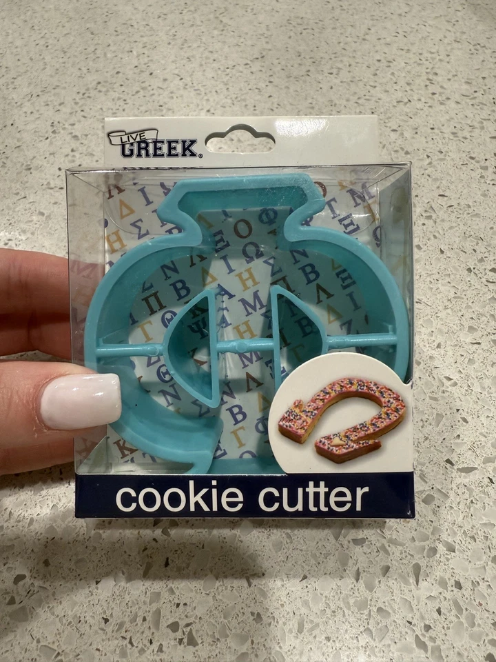 Cortador de galletas de alfabeto griego-griego vivo "Phi" hermandad, fraternidad, estudiantes Foto 1 de 1