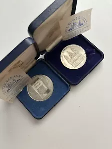 2 Tower Of London Solid Nickel Silver Coins - Picture 1 of 8