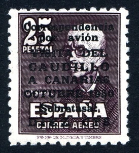 ✔️★ EDIFIL 1090 - VISITA CAUDILLO A CANARIAS CON LIGERA SEÑAL FIJASELLOS (495€)★ - Foto 1 di 2