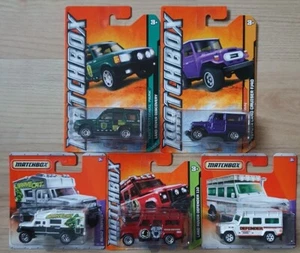 Matchbox Toyota Land Cruiser, Land Rover Defender 110, Discovery, Road Tripper - Bild 1 von 6