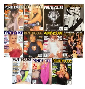 Lot of #11 Various Vintage Collectible Penthouse Adult Magazines - Free shipping - Picture 1 of 4