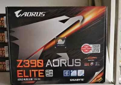 GIGABYTE Z390 AORUS ELITE Intel LGA1151 Z390 ATX DDR4 4266Mhz Motherboard - Image 1 of 3