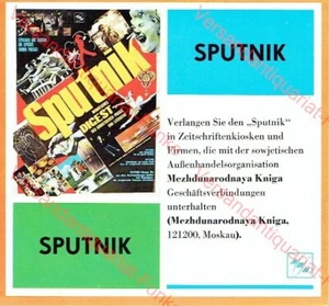 Prospekt Werbung für die Zeitschrift Sputnik Sowjetunion um 1985 - Bild 1 von 1