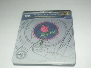 Beauty and the Beast 4K UHD Steelbook (1991) + Blu-ray RARE OOP - Picture 1 of 5