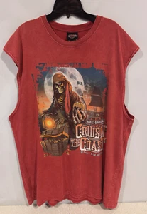 Harley Davidson "Cruisin' The Coast" Myrtle Beach, SC rot ärmelloses Shirt Gr. XL - Bild 1 von 16