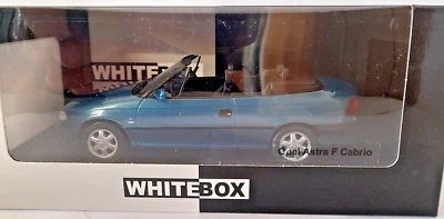 White Box Opel Astra F Cabriolet metallic blue 1:24th scale - Image 1 of 2
