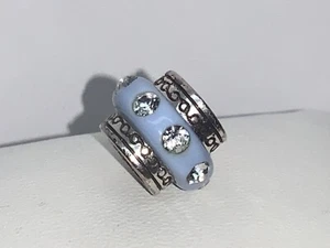 🌸 Cuentas espaciadoras de cristal redondas Brighton azul claro deslumbramiento (B5) 🌸 - Imagen 1 de 6