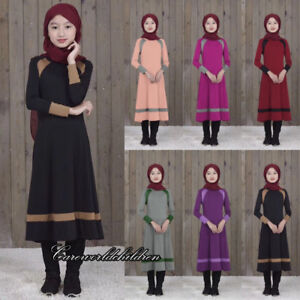 Muzułmańskie dzieci dziewczęta Sukienka modlitewna Islamski Kaftan Abaja Szata Arabskie ubrania