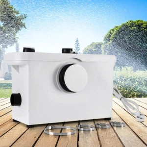 Automatic Macerator Sewage Waste Pump 600W Flush Toilet Shower Sink Bathroom - Picture 1 of 8