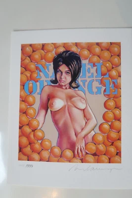 Mel Ramos - Navel Orange - Pop Art - Lithographie - Handsigniert & Nummeriert - Bild 1 von 4