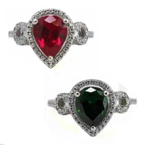 Anello Regolabile con Petra Colorata in Argento 925 - ARGA187 - Picture 1 of 3