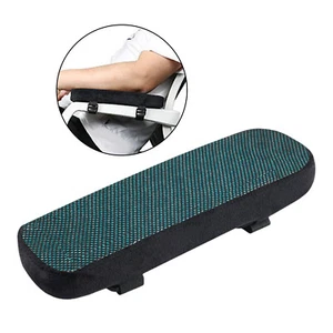 Gel Memory Foam Armrest Cushion Pads Elbow Arm Rest Stress Relief Universal - Picture 1 of 10