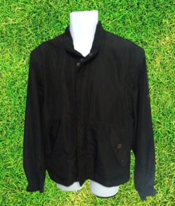 Footjoy Jacket Mens Medium Black Dryjoys Full Zip Pockets Removable Sleeves - Picture 1 of 5