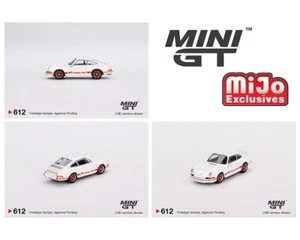 Mini GT 1:64 Porsche 911 Carrera RS 2.7 Grand Prix White w/Red Livery - Picture 1 of 2