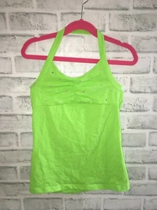 NUEVO CON ETIQUETAS THE CHILDREN'S PLACE NIÑAS XL/TG 14 HALTER TOP VERDE SIN MANGAS TANQUE DE VERANO - Imagen 1 de 2