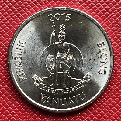 Vanuatu 2015 Plated Steel 20 Vatu. Canberra Mint. UNC BU. KM# 129 - Image 1 of 2