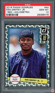 2016 PANINI DONRUSS 1982 HOLOMETRIC KEN GRIFFEY JR. #44 PSA 10 POP 1 (479) 097/2