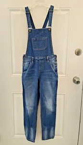 Girl's Johnnie B Mini Boden Denim Overalls Jeans Size 13-14 Y Regular - Picture 1 of 3